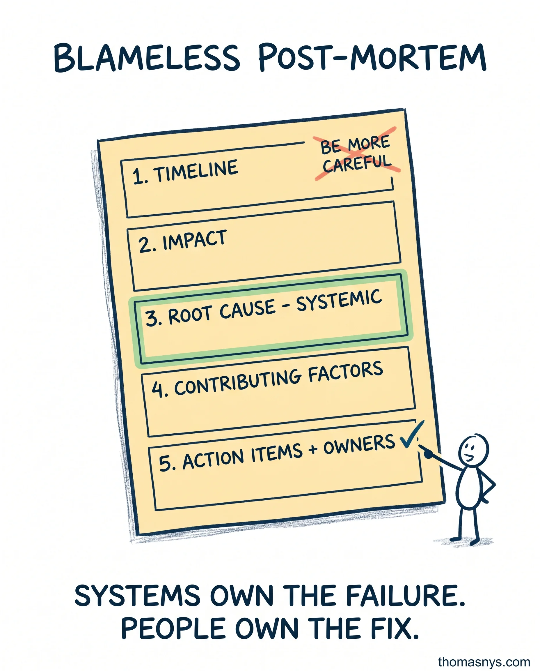Blameless Post-Mortem Template for Data Incidents