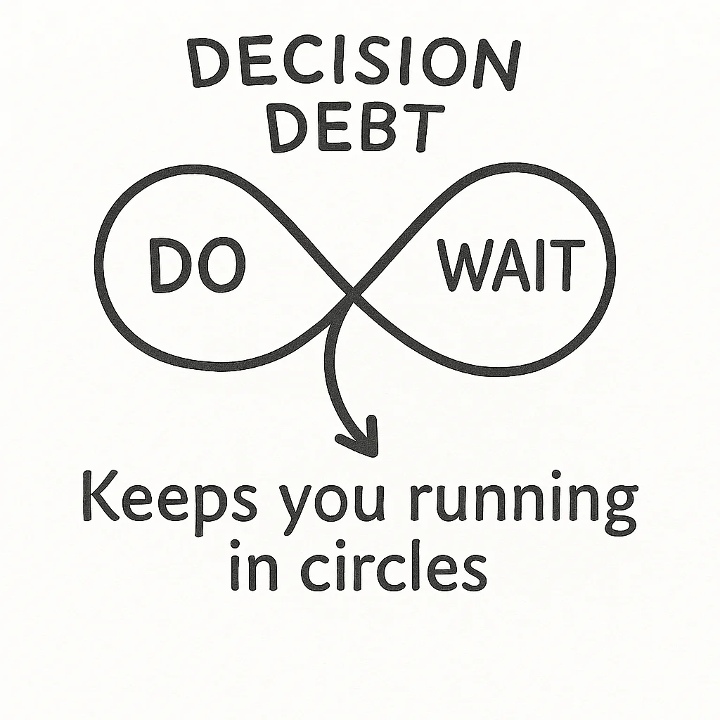 Decision debt in architecture - how deferred choices create circular problems