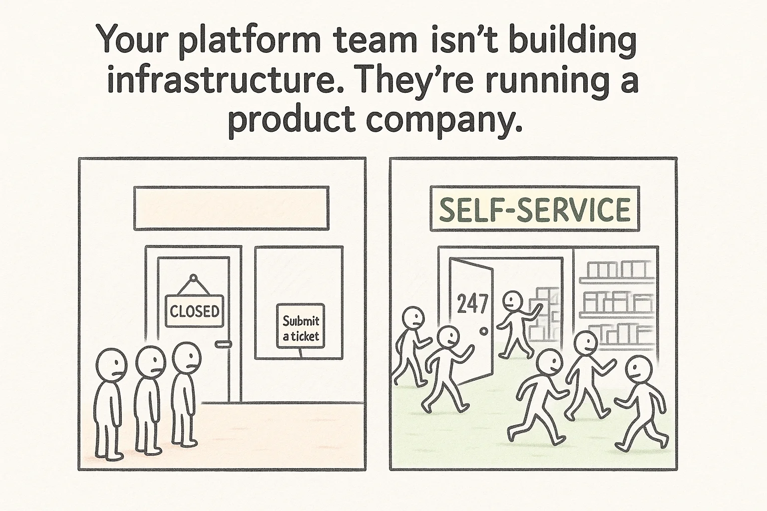 Internal platform product mindset - treating engineering teams as customers