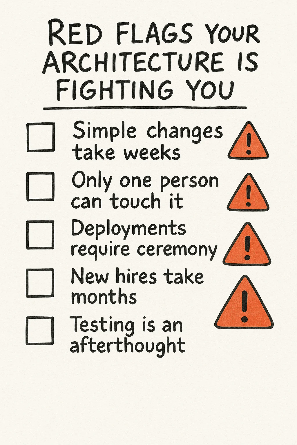 Architecture warning signs - five symptoms leaders miss until its too late