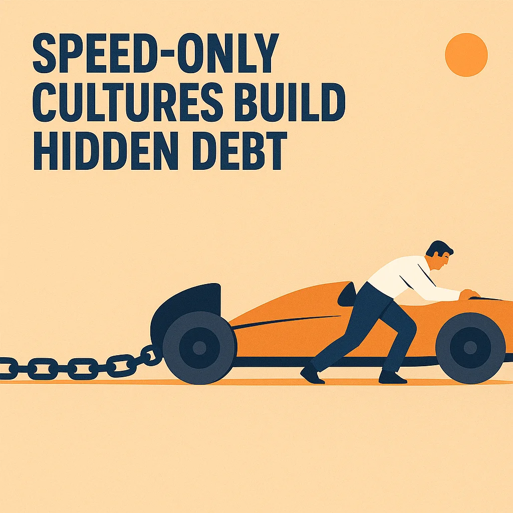 Engineering culture and technical debt - speed without quality creates drag